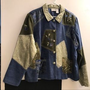Napa Valley Floral Patchwork Jacket Size 2X